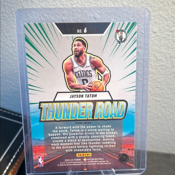 Thunder Road Boston Celtics Jayson Tatum mosaic Green refractor nba - Picture 2 of 2